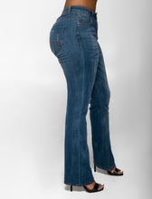 Load image into Gallery viewer, Denim Skinny Bootcut Distressed Jean
